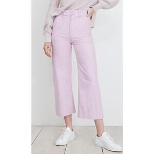 Apiece Apart Merida High Rise Cotton Pants Straight Leg Lavender Spring Summer 2